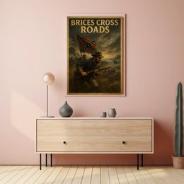 Brices Cross Roads Vintage Travel Scenic Wanderlust Poster