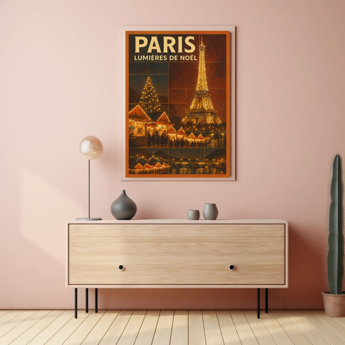 Paris Lumières De Noël Poster