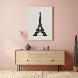 Eiffel Tower Illustration Poster
