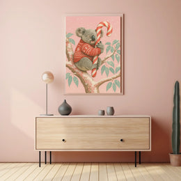 Cozy Koala Christmas Poster