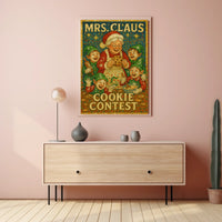 Mrs. Claus Cookie Contest Poster