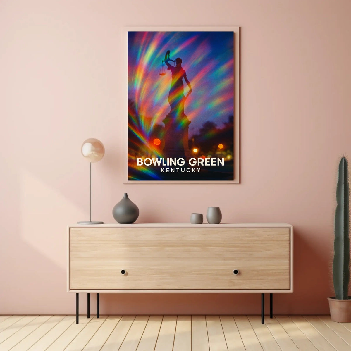 Bowling Green Kentucky Scenic Minimalist Decor Poster