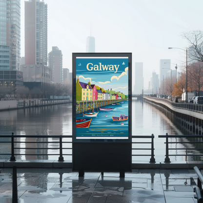 Galway Harbor Poster