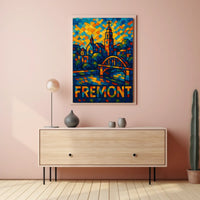 Fremont Vibrant Cityscape Poster