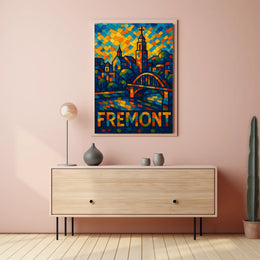 Fremont Vibrant Cityscape Poster