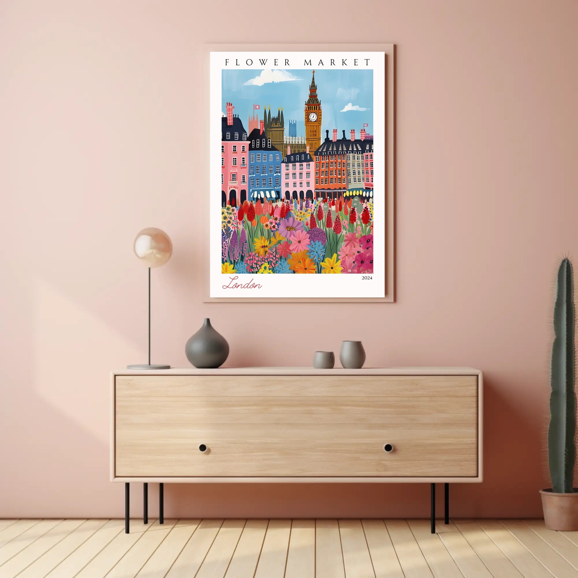 London Flower Market 2024 Poster PosterGoat