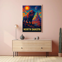 North Dakota Majestic Wilderness Poster