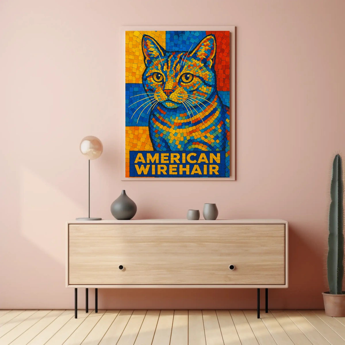 American Wirehair Mosaic Poster