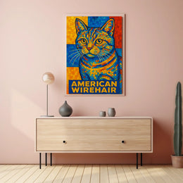 American Wirehair Mosaic Poster