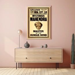 Mysterious Mahendra Vintage Performance Cultural or Heritage Poster