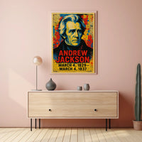 Andrew Jackson 7th President of the United States Street Art Mashup Poster