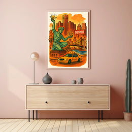 Spirit of Detroit Art Poster