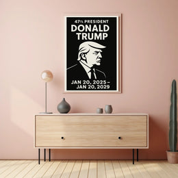 Donald Trump Legacy Power Minimalist Patriotic Iconic Leader Portrait Bold Timeless Poster