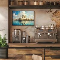 Majestic Mosque by the Water Poster