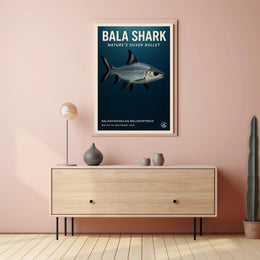 Bala Shark Nature’s Silver Bullet Animal Poster