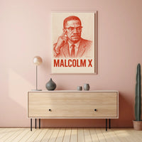 Malcolm X Iconic Leader Poster