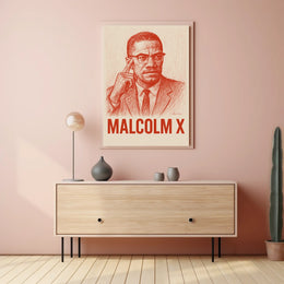 Malcolm X Iconic Leader Poster