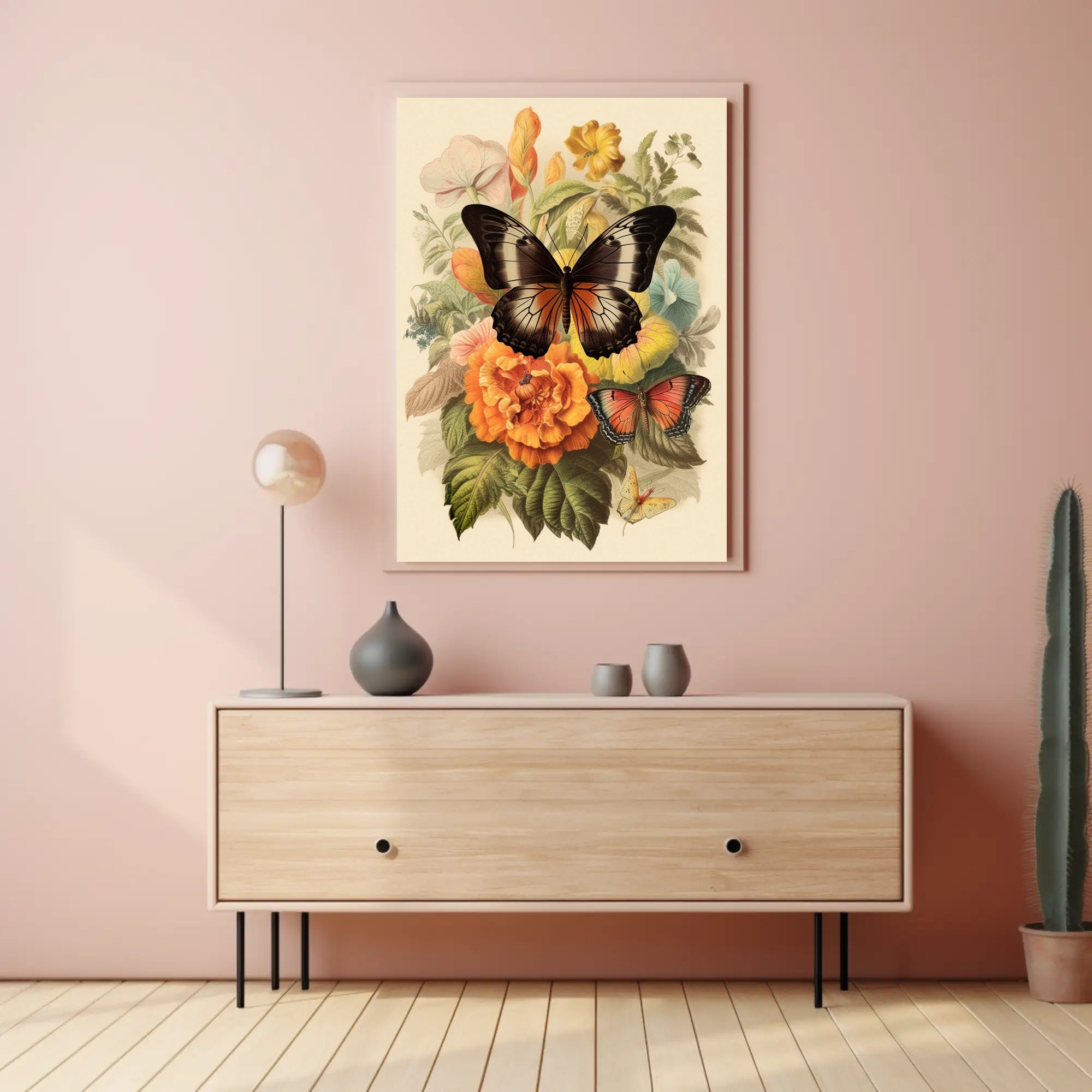 Blossoms and Butterflies Poster