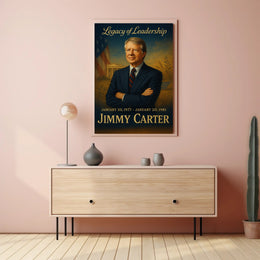Jimmy Carter Presidential Era Wall Art Print PosterGoat