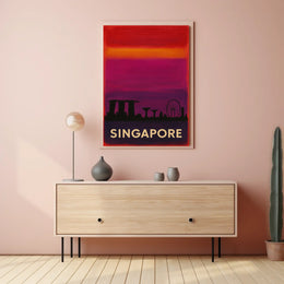 Singapore Skyline Poster