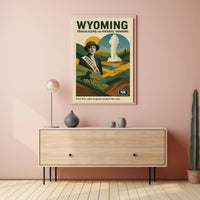 Wyoming Trailblazers and Natural Wonders Poster PosterGoat