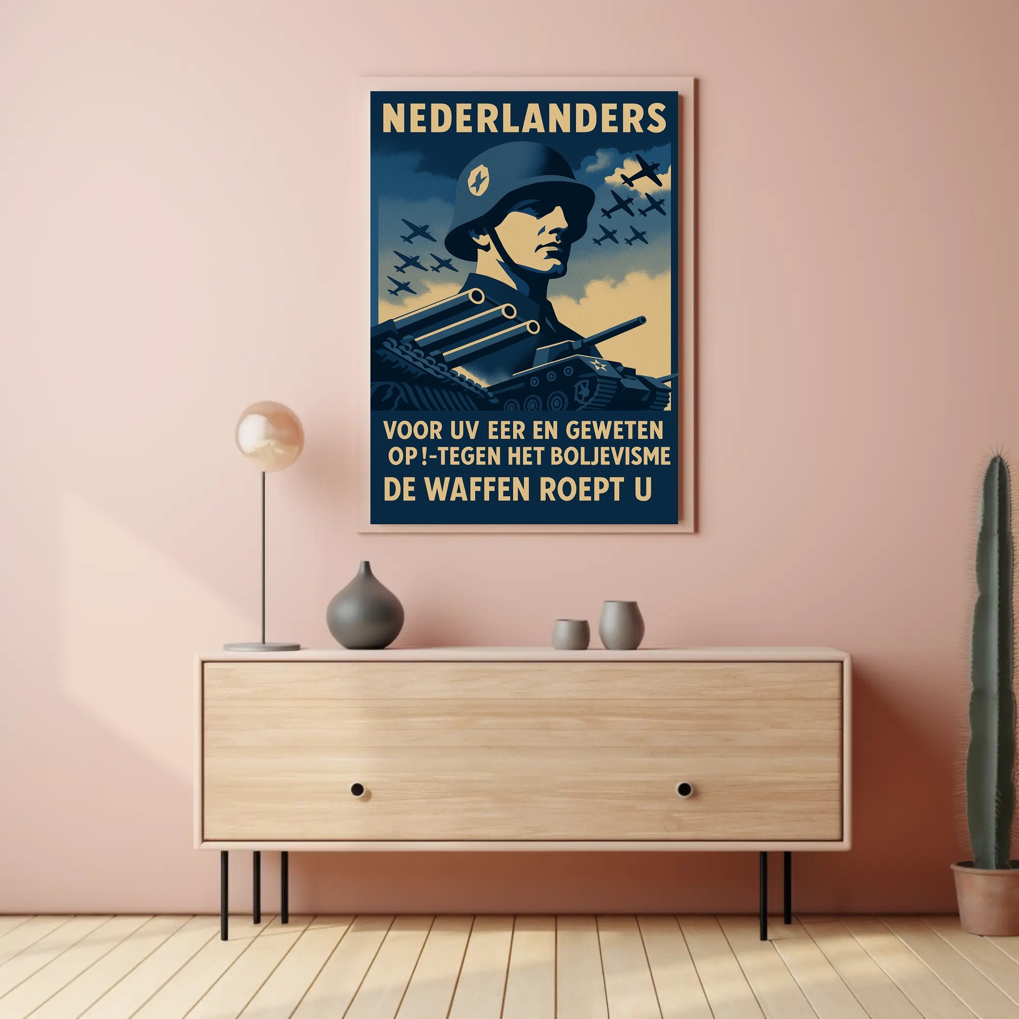 WWII Rallying Call Against Bolshevism Propaganda Poster