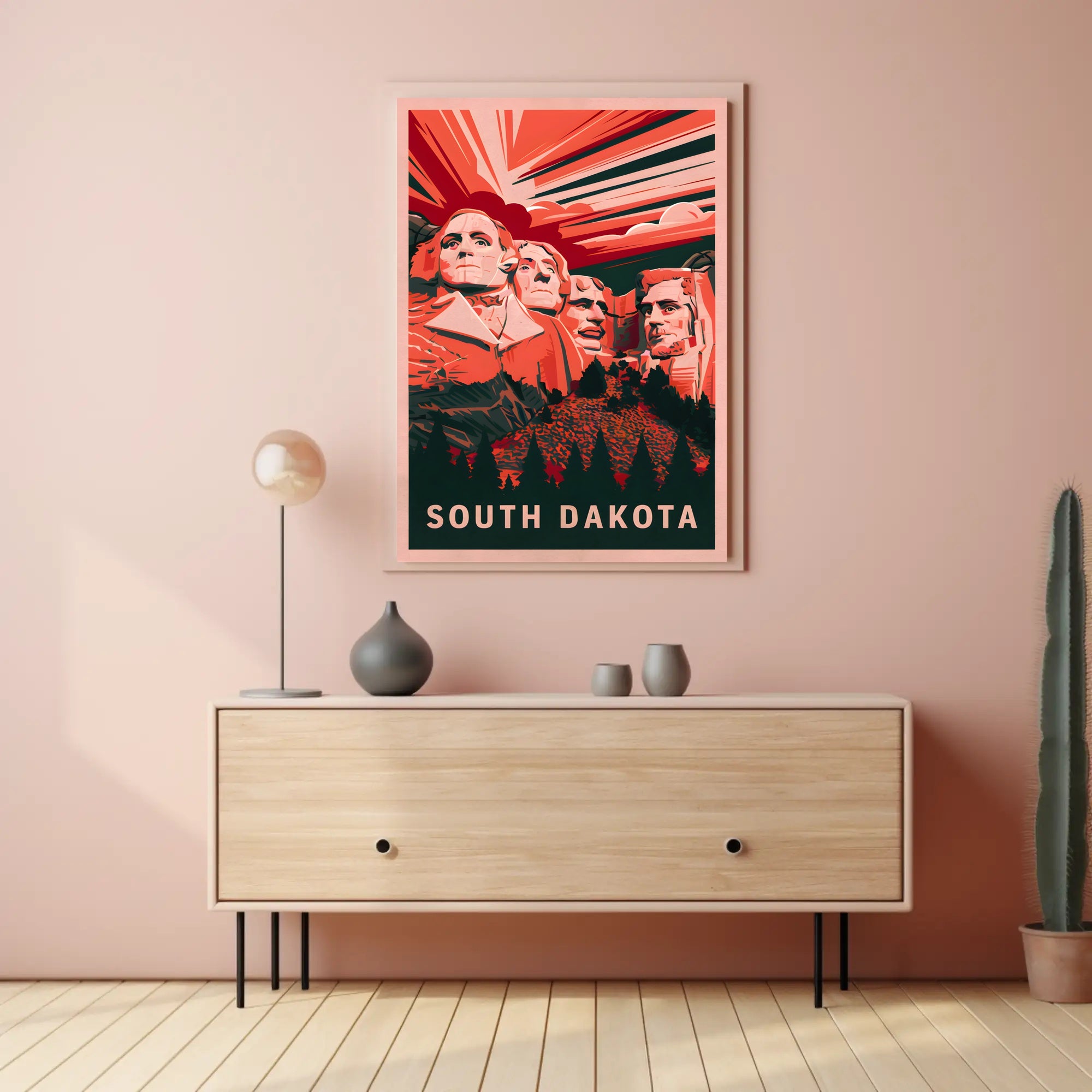 South Dakota Monumental Tribute Poster