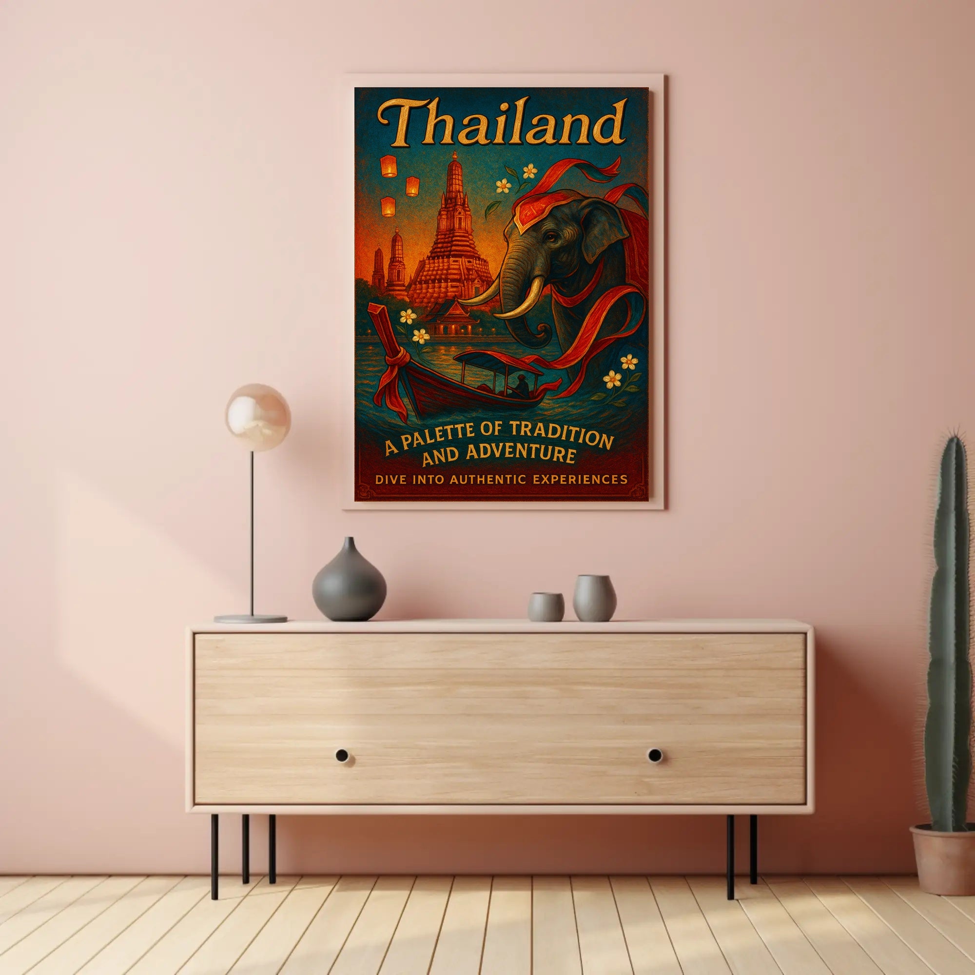 Thailand A Palette Of Tradition And Poster