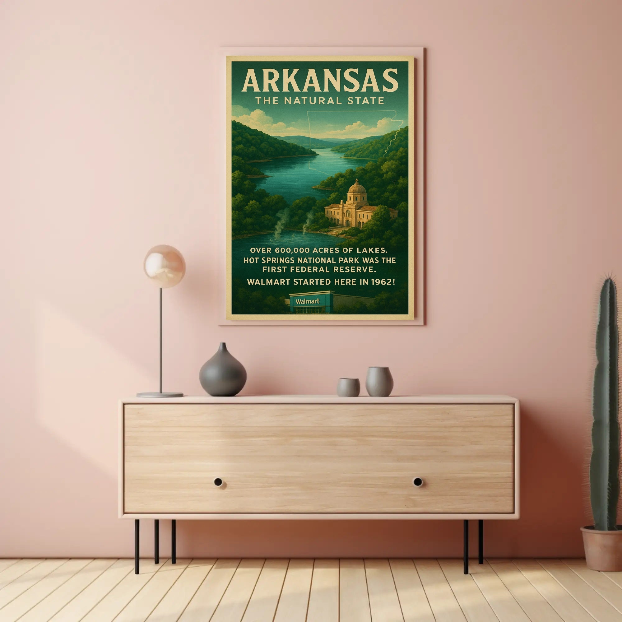 Arkansas The Natural State Poster