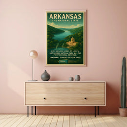 Arkansas The Natural State Poster