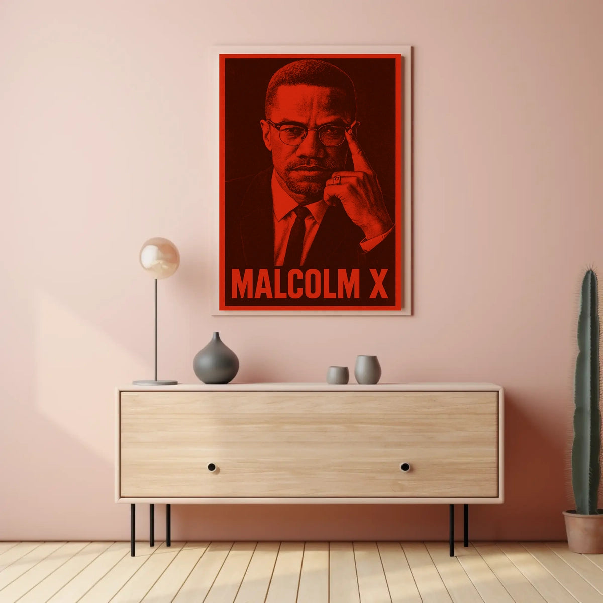 Malcolm X Iconic Leader Poster