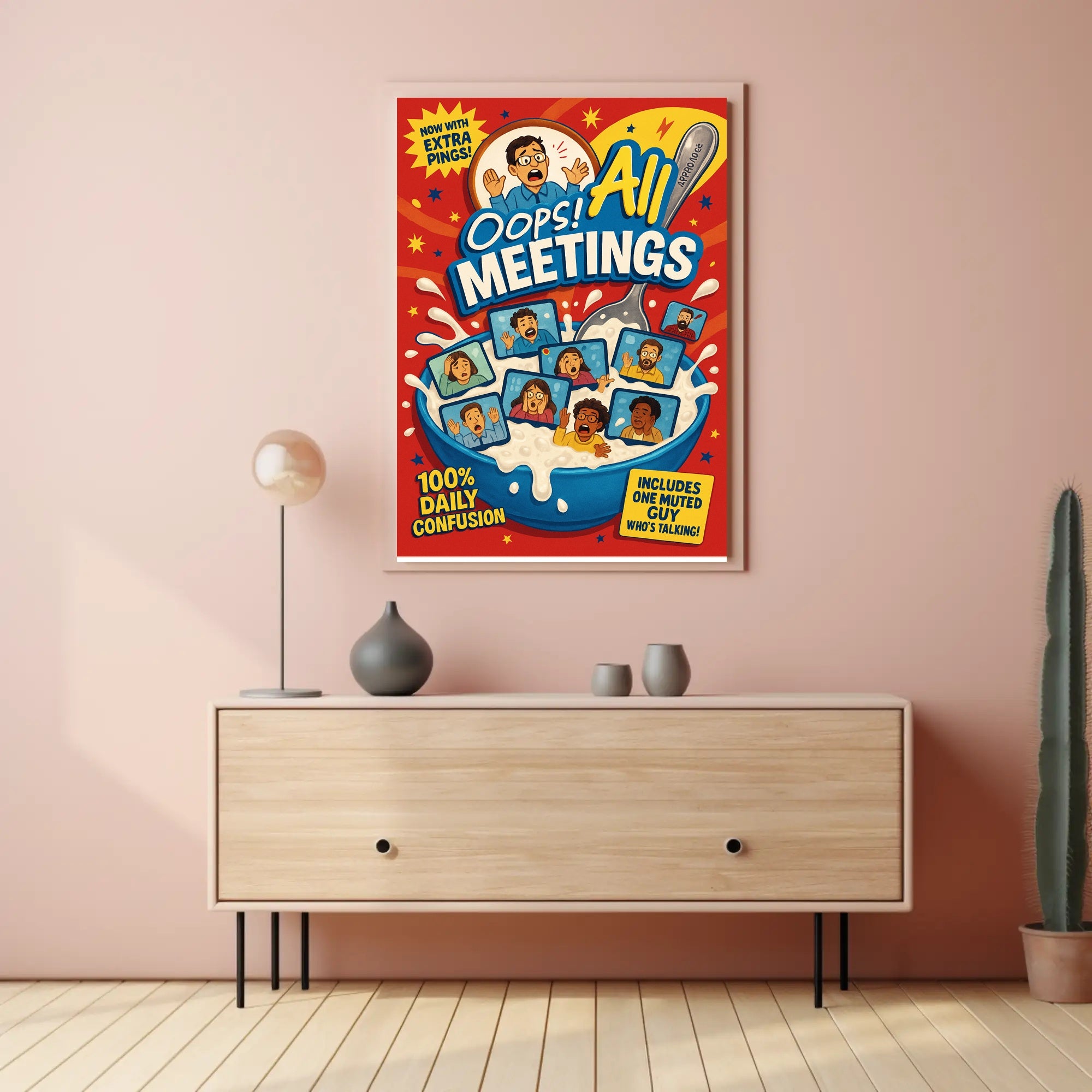 Oops! All Meetings Poster PosterGoat