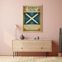 St. Andrew's Cross A Legacy of Faith and Heritage Poster PosterGoat