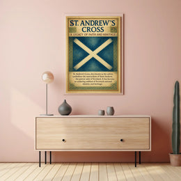 St. Andrew's Cross A Legacy of Faith and Heritage Poster PosterGoat