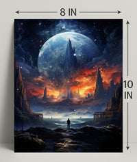 Cosmic Landscape Exploration Poster