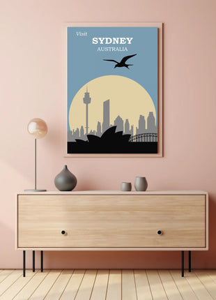 Visit Sydney Australia Travel Poster