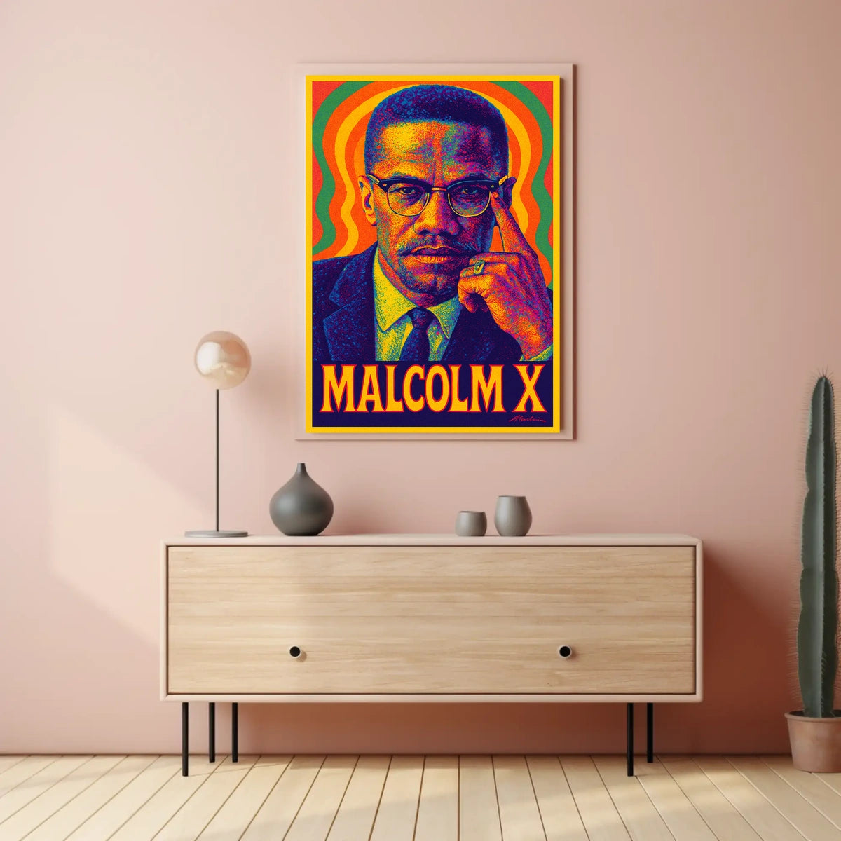 Malcolm X Heritage Wanderlust Cityscape Poster
