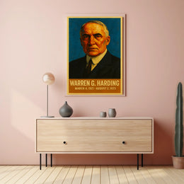 Harding Vintage Patriotic Leadership Poster