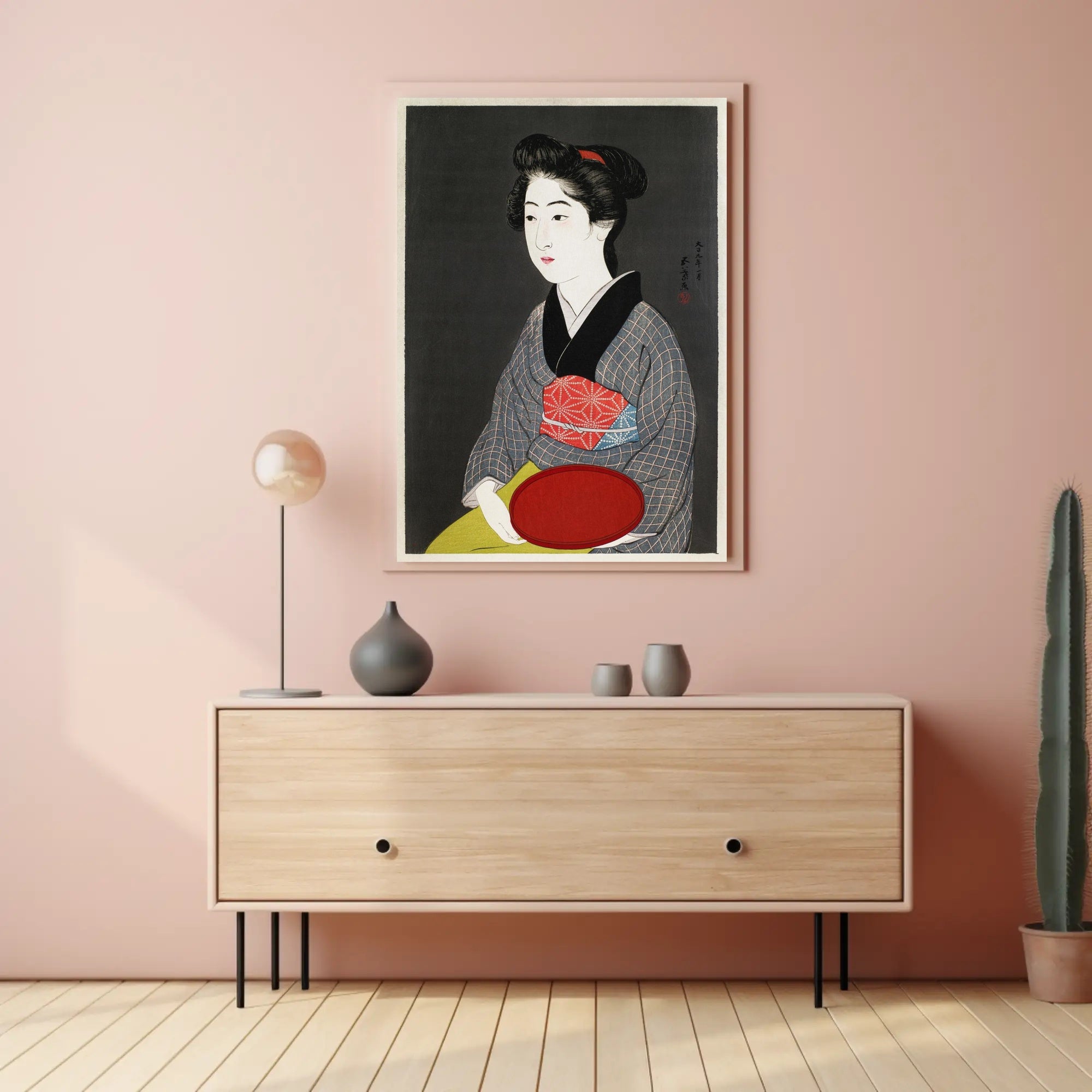 Traditional Japanese Kimono Art Print - Cultural or Heritage Poster