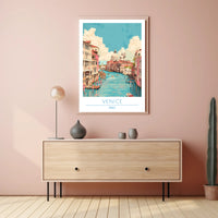 Venetian Waterways: Vintage Travel Poster