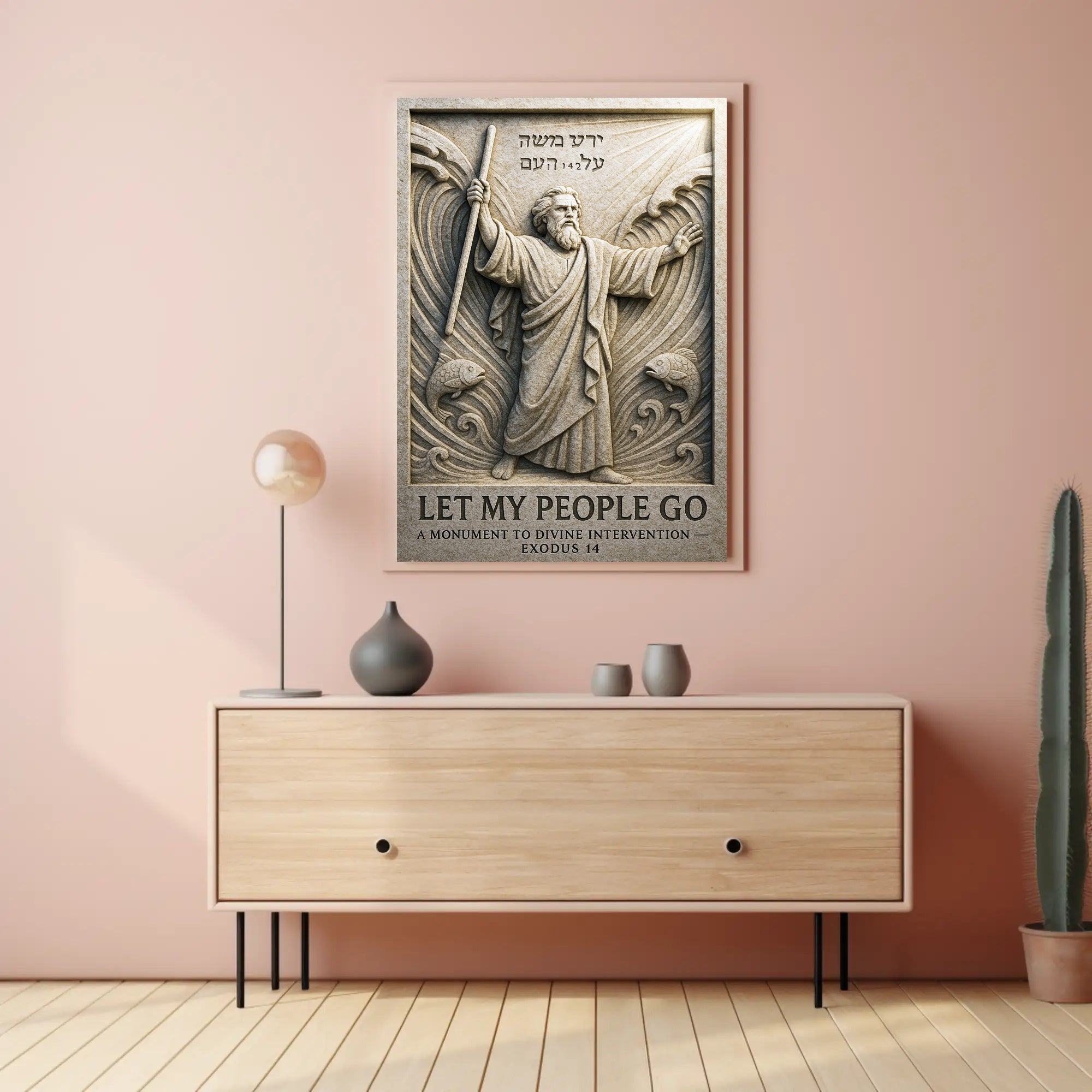 Let My People Go A Monument to Divine Intervention Poster PosterGoat