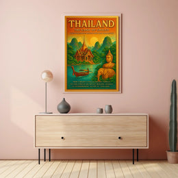 Thailand The Land of Smiles Poster