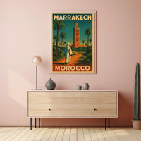 Marrakech Travel Poster