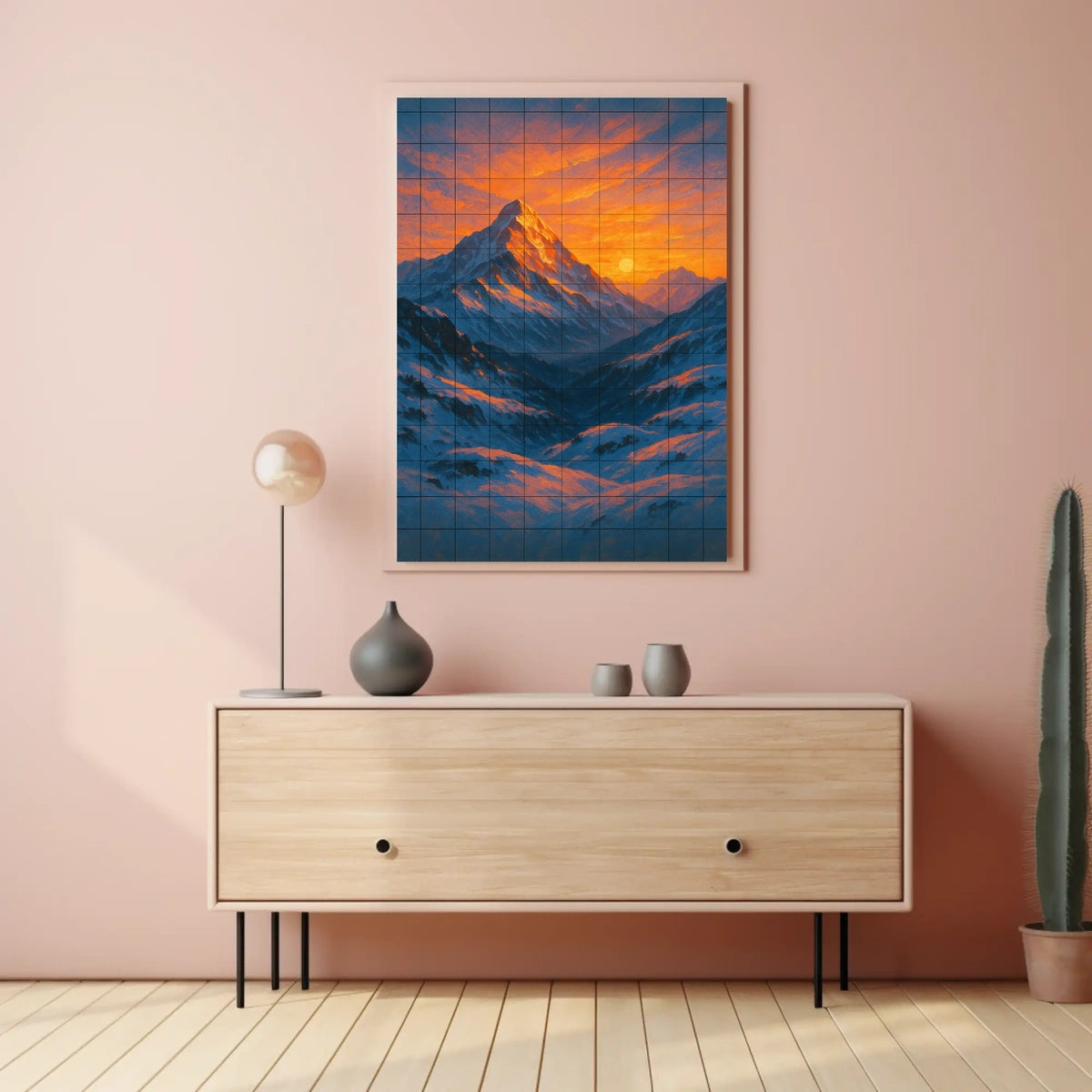 Majestic Mountain Sunrise Poster