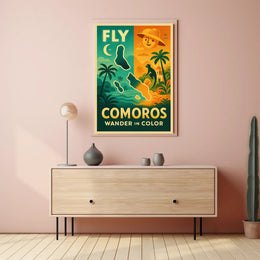 Comoros Adventure Wanderlust Travel Poster PosterGoat