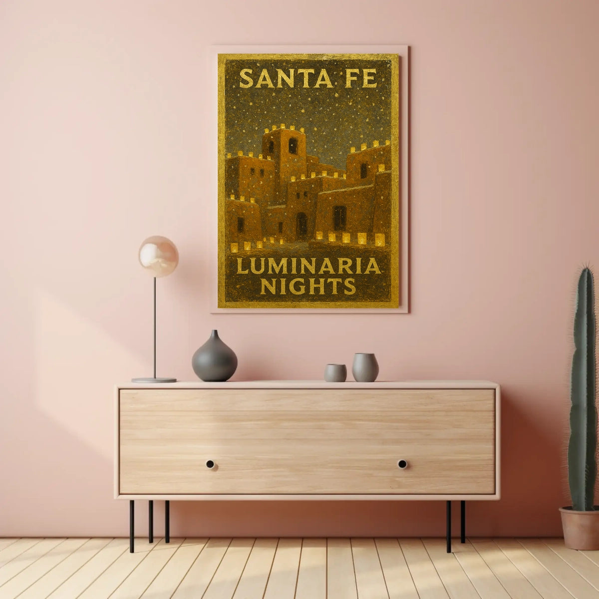 Santa Fe Luminaria Nights Poster