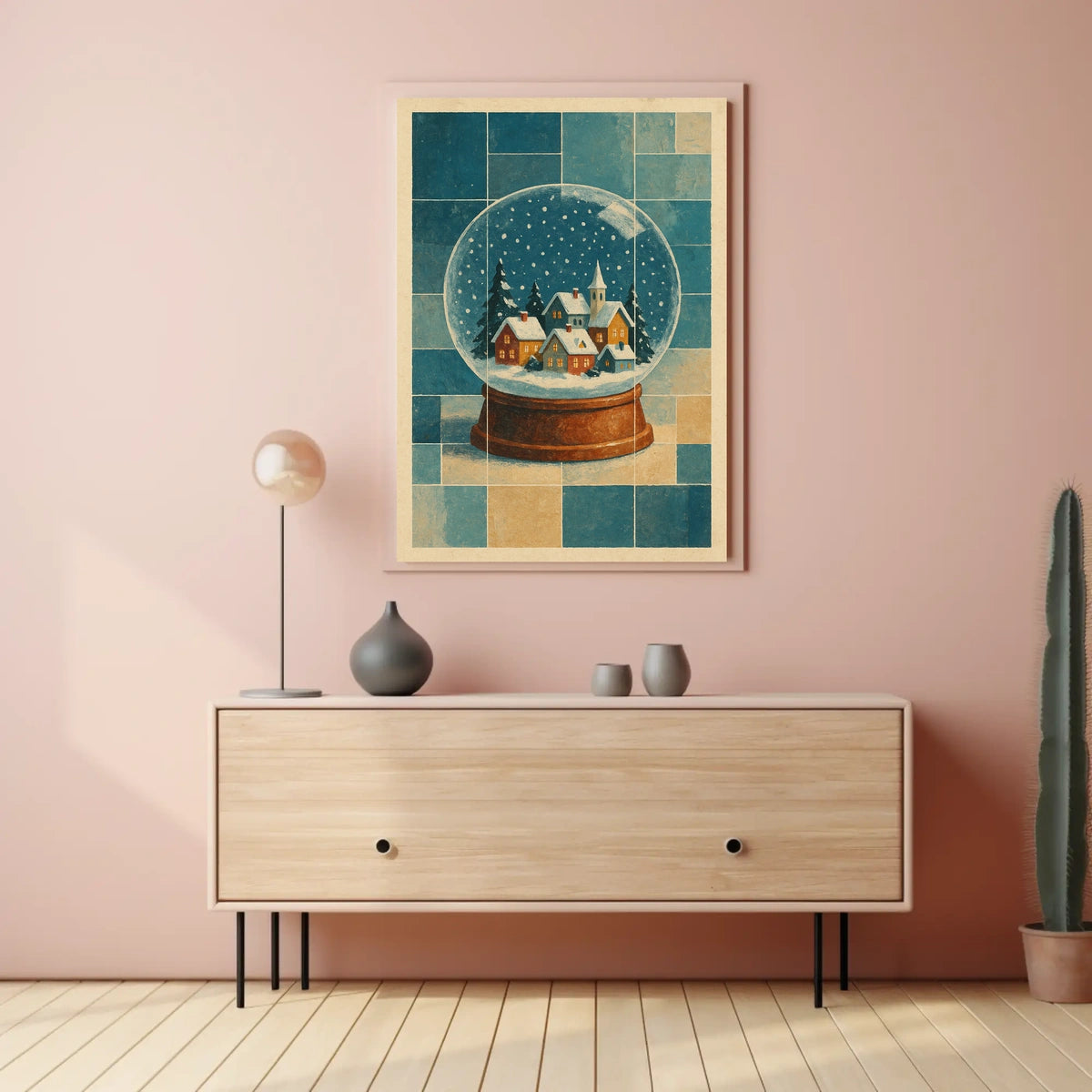 Winter Wonderland In A Snow Globe Poster