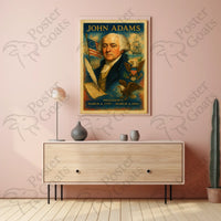 John Adams Historic Patriotic Art Historical or Presidential Poster