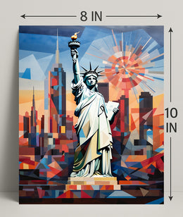 The Statue Of Liberty In Modern Art Poster