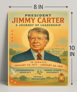 Jimmy Carter Leadership Journey Poster Wall Art PosterGoat